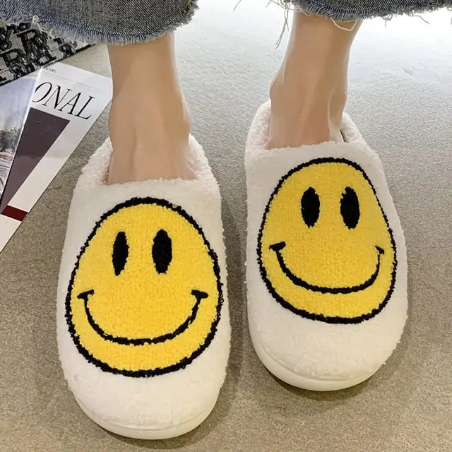 Cute Smiley Fluffy Slippers