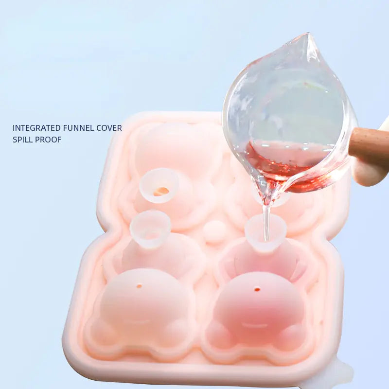 4 Bear Silicone Ice Tray