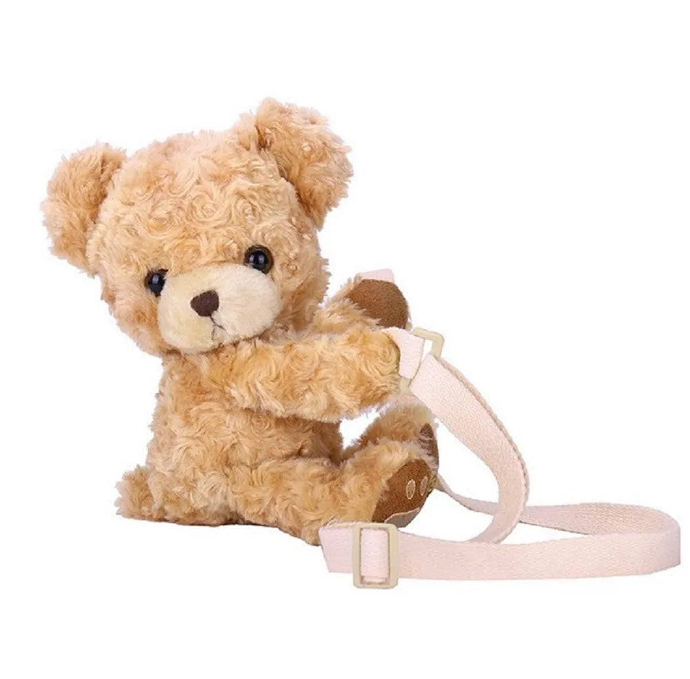 Cute Smile Bear  Soft Plush Shoulder Bag