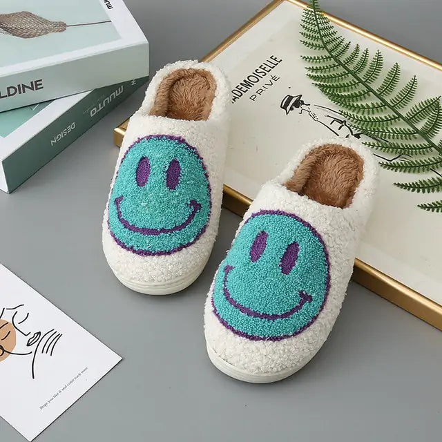 Cute Smiley Fluffy Slippers