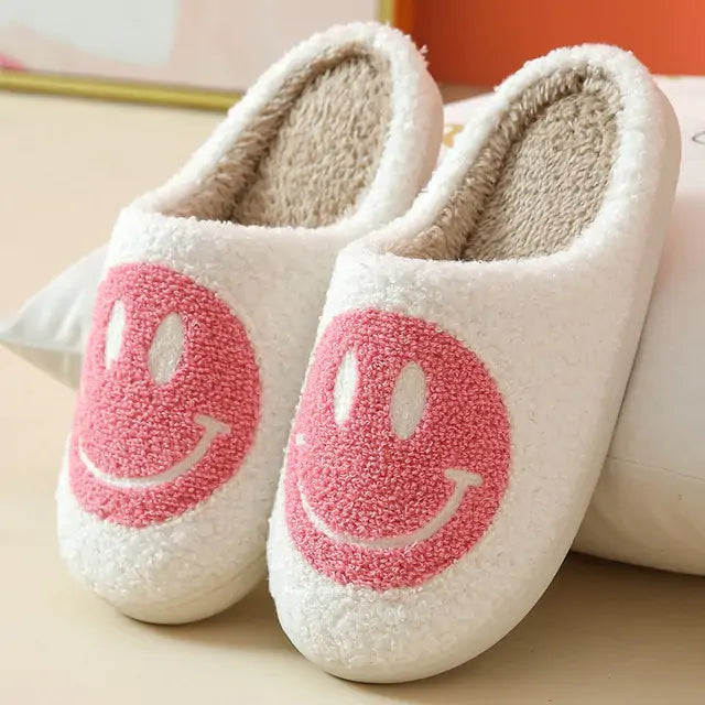 Cute Smiley Fluffy Slippers