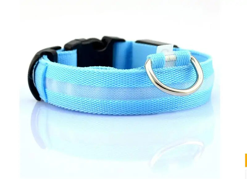 LED Pet Dog Collar for Night Safety, Glow-in-the-Dark Feature