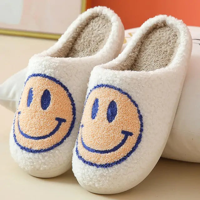 Cute Smiley Fluffy Slippers