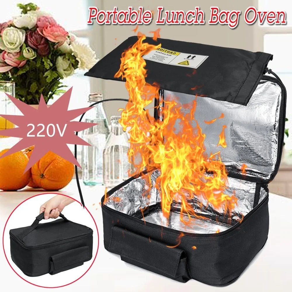 Rapid Heating Mini Square Portable Lunch Oven Bag