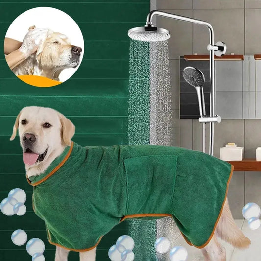 Microfiber Absorbent Pet Drying Coat