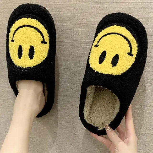 Cute Smiley Fluffy Slippers