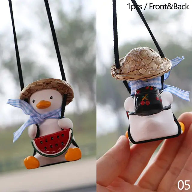 Car Pendant Cute Swinging Duck